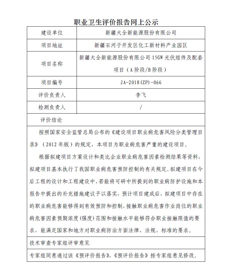 JA-2018(ZP)-066新疆大全新能源股份有限公司年产7万吨高纯硅基材料项目（A阶段B阶段）职业病危害预评价.jpg