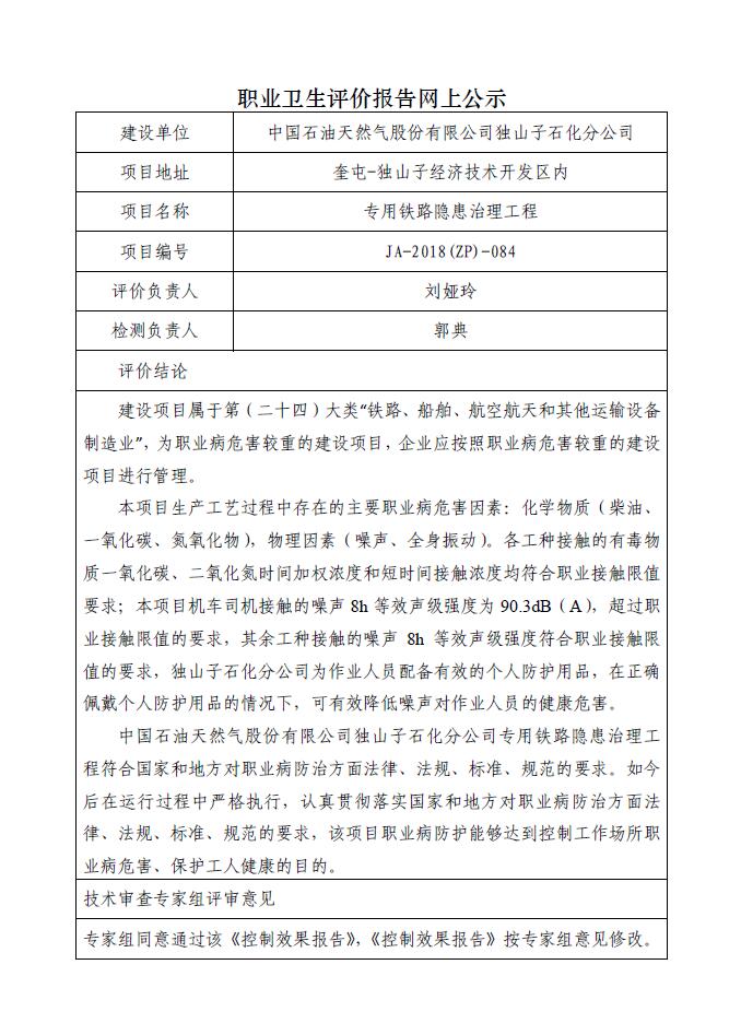 JA-2018(ZP)-084中国石油天然气股份有限公司独山子石化分公司专用铁路隐患治理工程职业病危害控制效果评价.jpg
