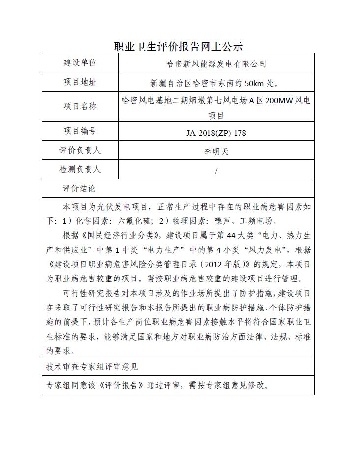 JA-2018(ZP)-178哈密新风能源发电有限公司哈密风电基地二期烟墩第七风电场A区200MW风电项目职业病危害预评价报告.jpg